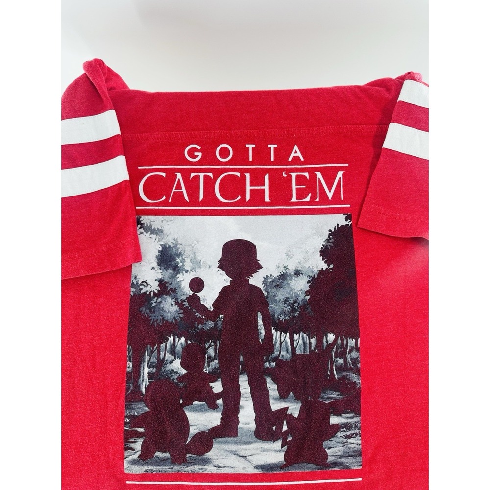 Best Vintage Pokemon Shirt Size Small Generation Gen Gotta Catch 'em All Red Y2K